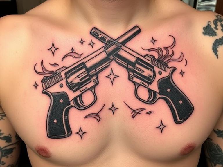 14 Gun Tattoo on Hand Ideas for Men in 2025