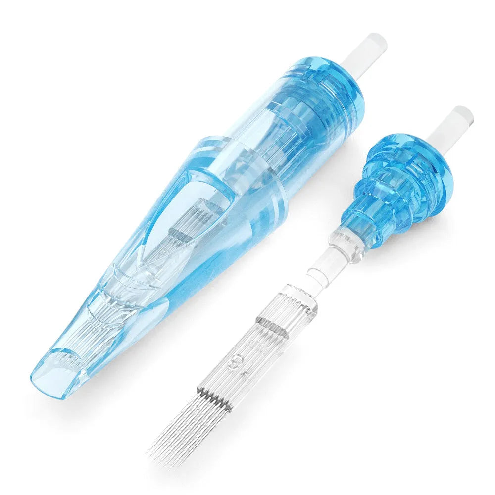Agujas de cartuchos de tatuajes de WJX Professional - 0.35 mm/0.30 mm Magnum estándar | Caja de 20
