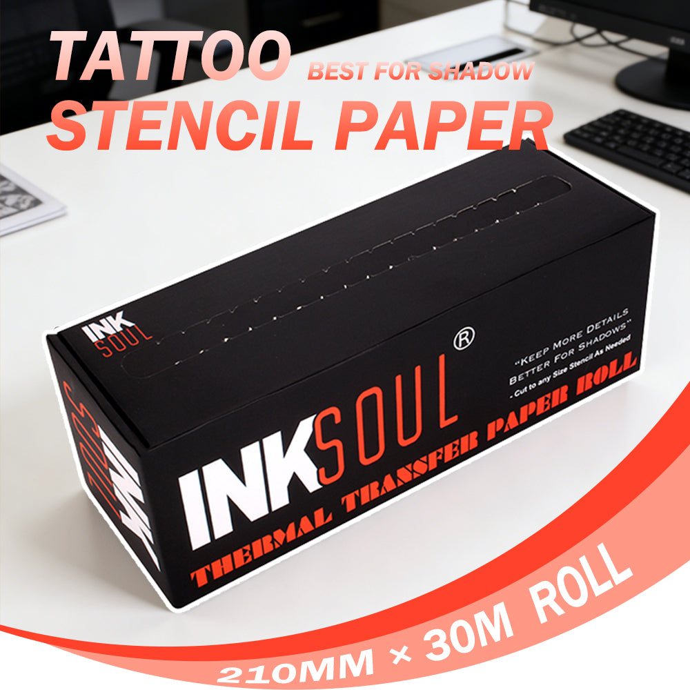INKSOUL® Tattoo Stencil Paper Roll 210mm*30M