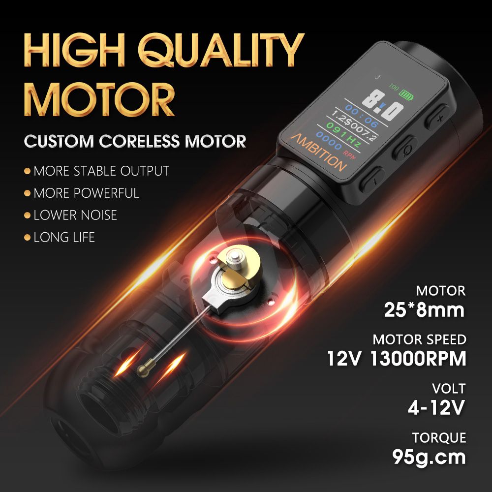 Ambitionssoldat Max Wireless Tattoo Machine Pen