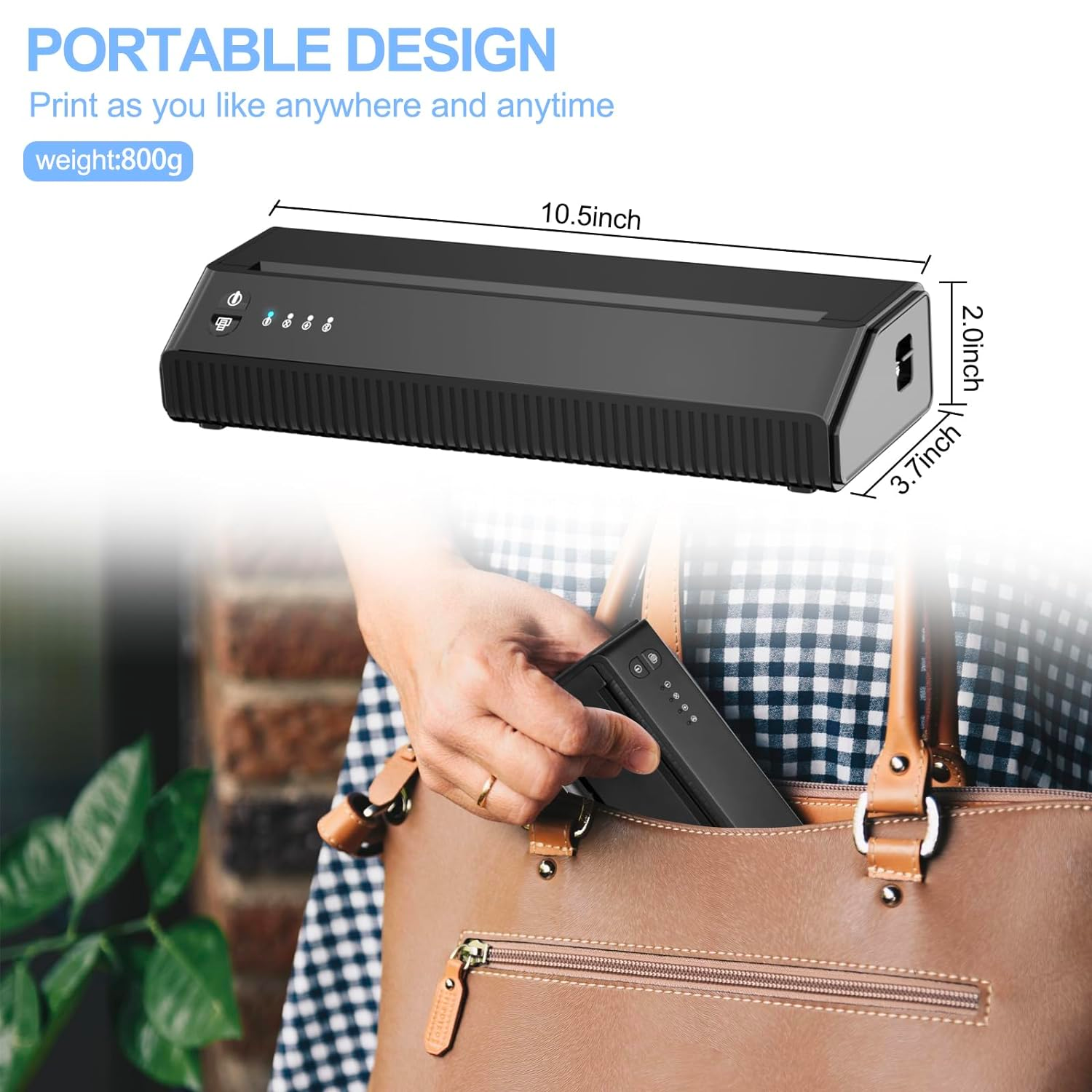 MHT-P8008 Bluetooth Tattoo Stencil Printer | High Precision | Wireless Connectivity