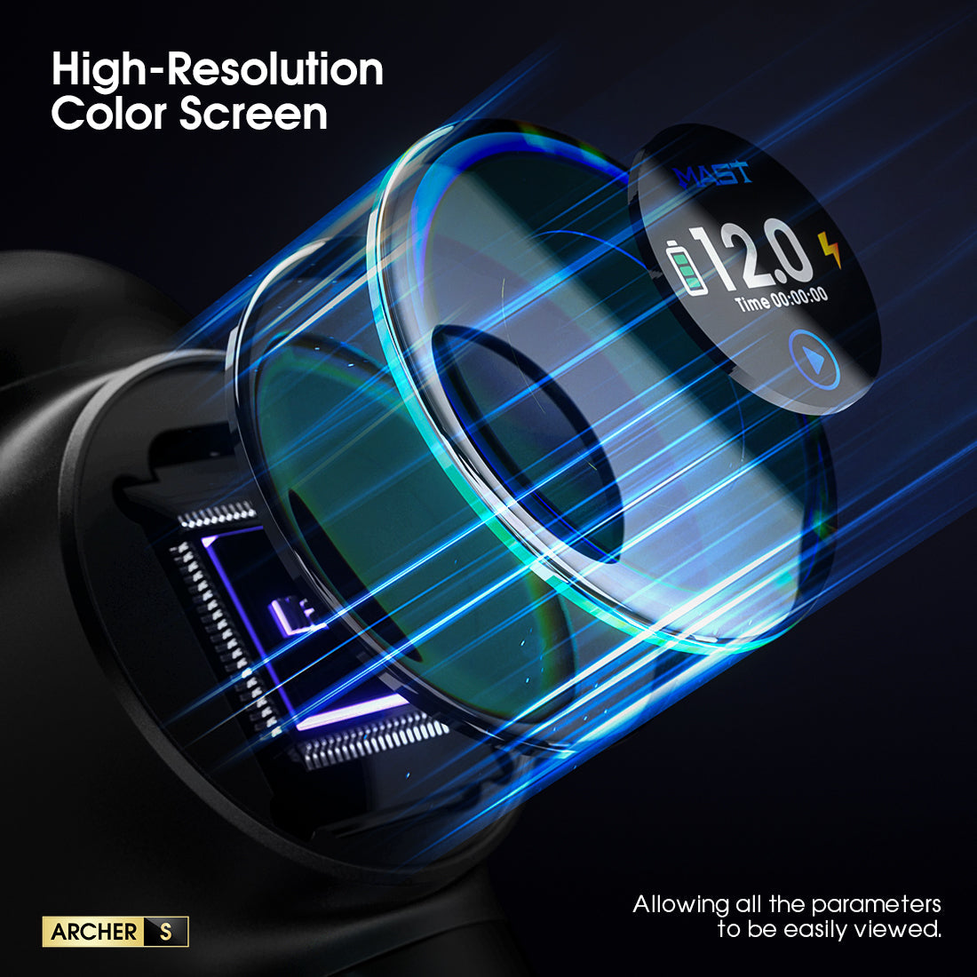 Mast Archer S by Dragonhawk | Wireless Tattoo Pen Machine | Ultra-fast Charging | 4.2MM Stroke