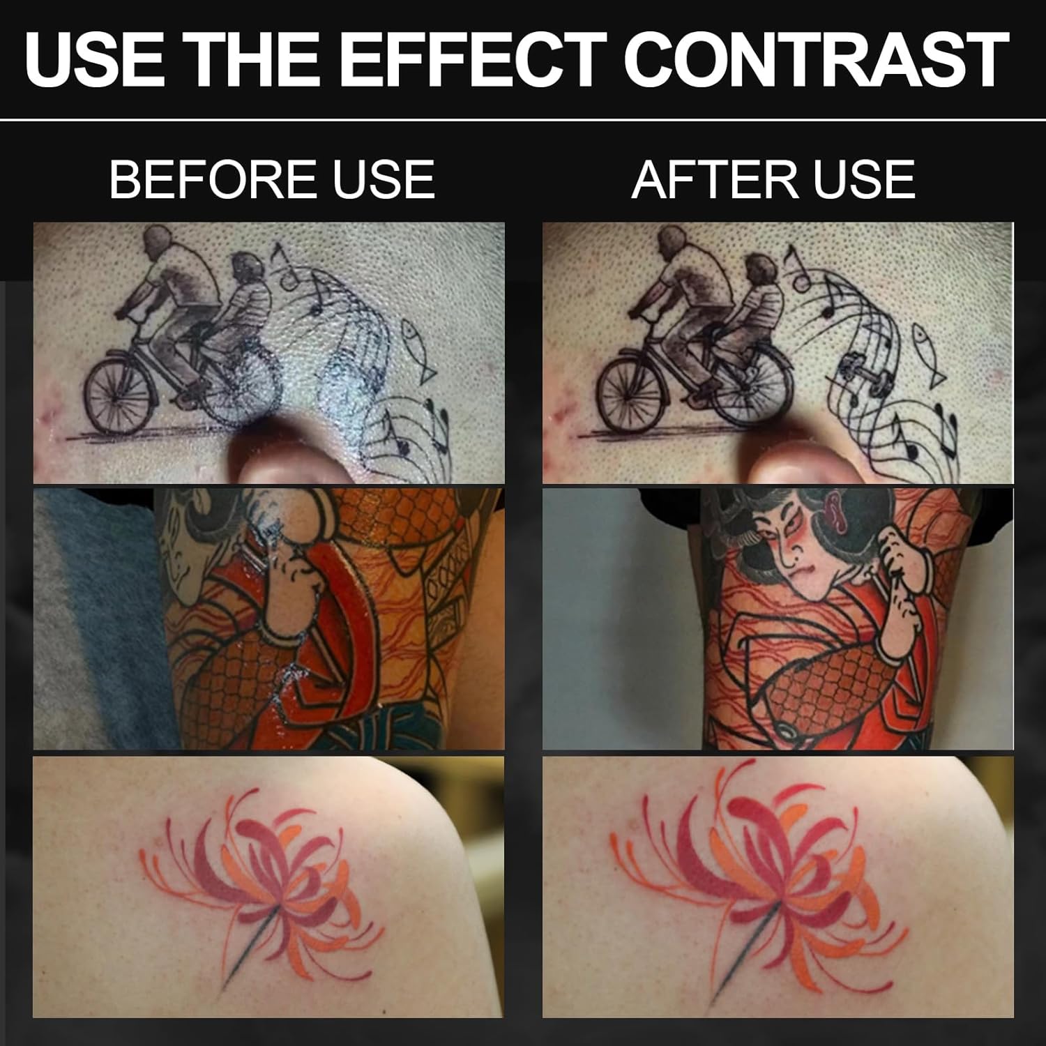 Fotografía de tatuaje profesional anti-3.0 Kit de deslumbramiento 120 perlas LED (12W) más brillante y ligero