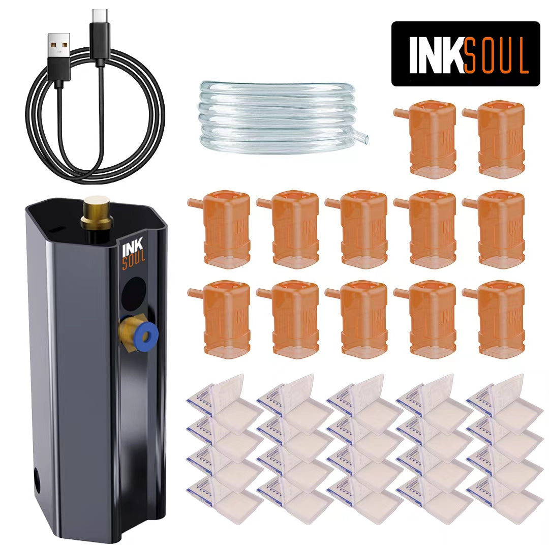 INKSOUL® Tattoo Needle Washer PRO &Tattoo Dip Foam