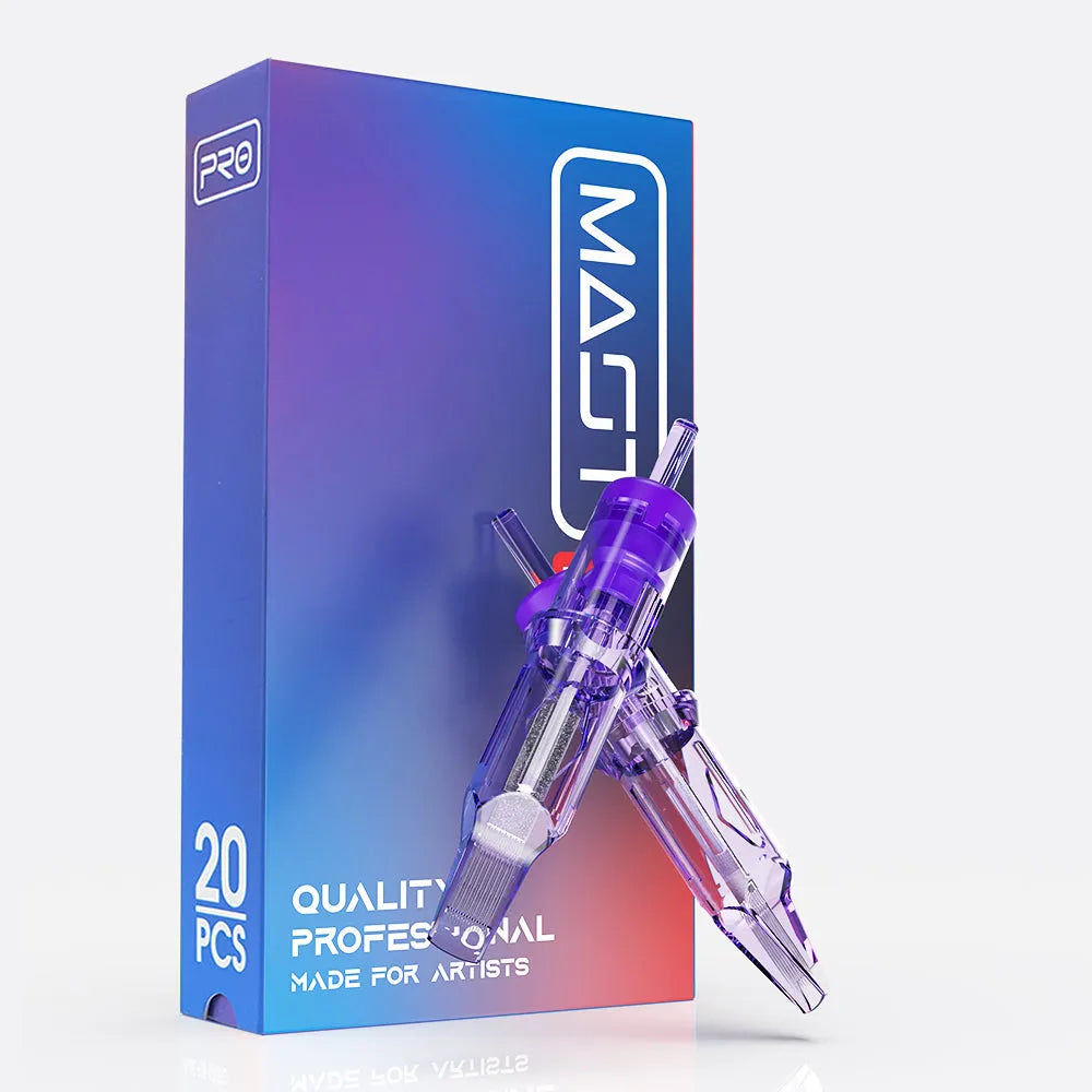 Agujas de cartuchos de tatuajes de Mast Pro 0.25 mm/0.30 mm/0.35 mm Reduck Box de 20