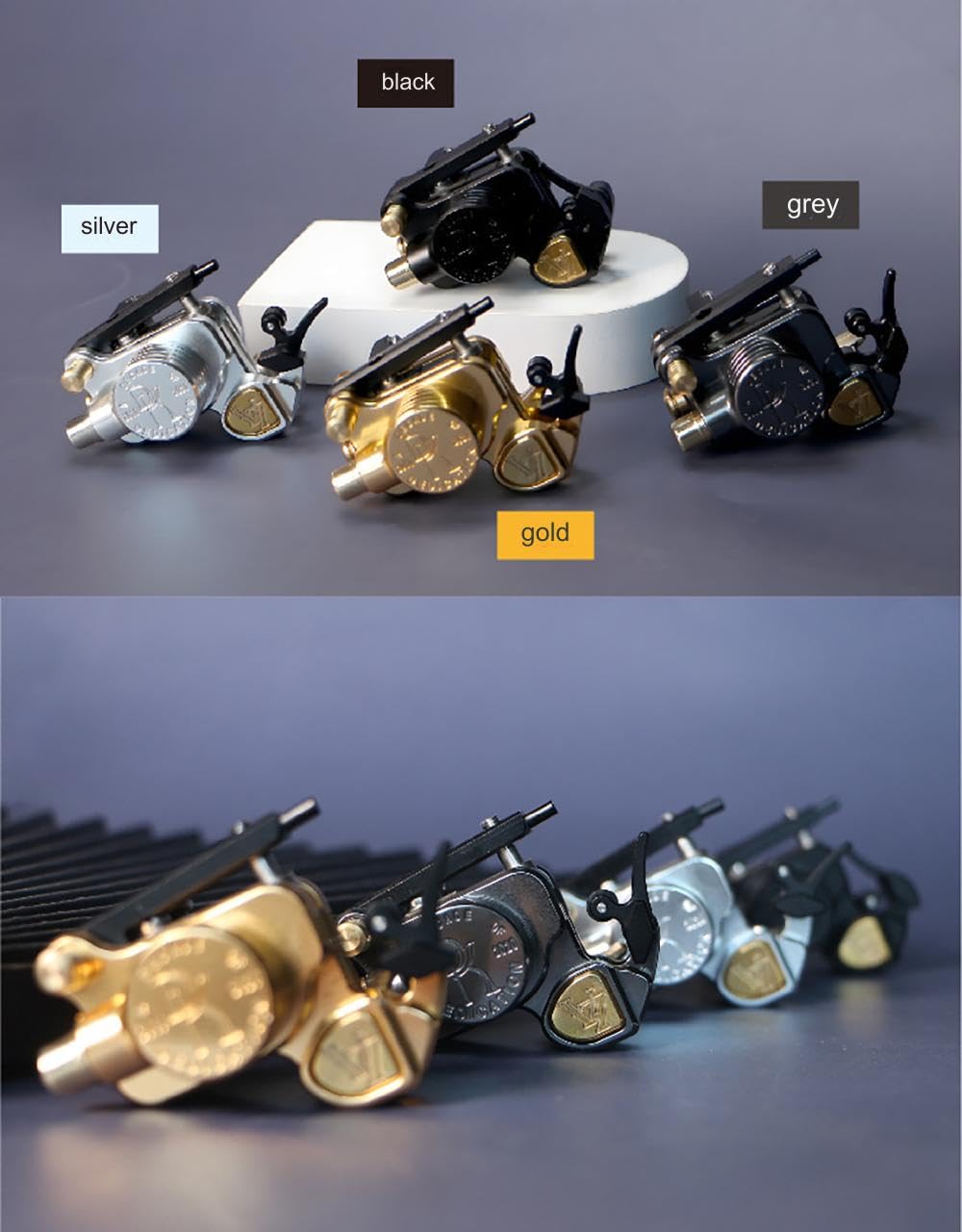 Top Quality V7R Bullet Motor Tattoo Machine - Swiss RCA-motor & Adjustable Needle Depth