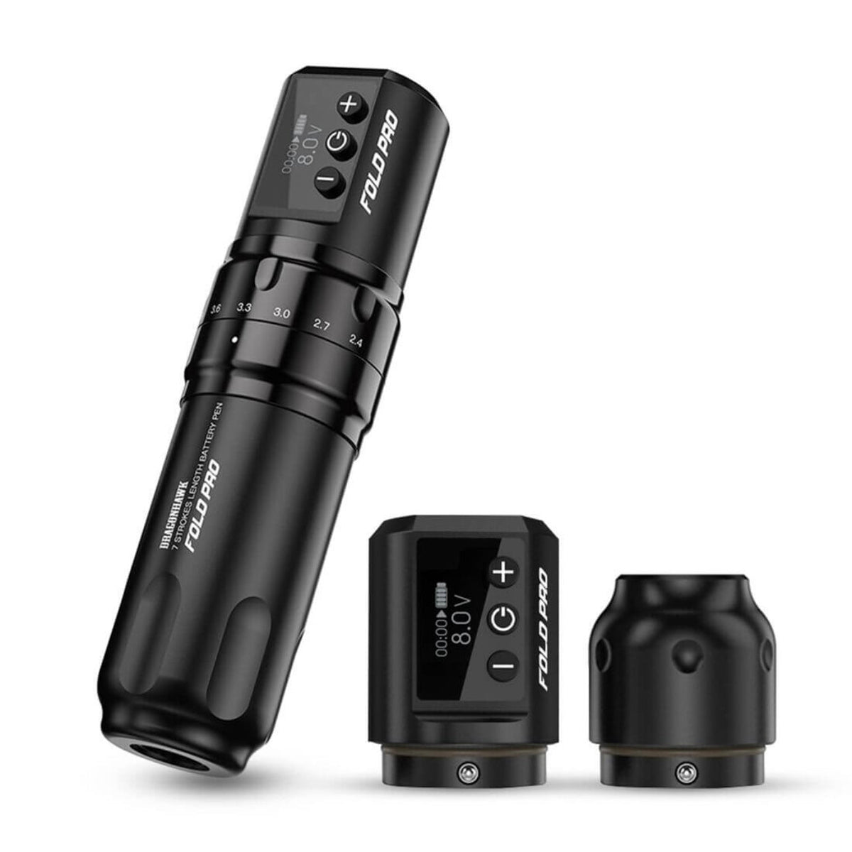 Dragonhawk Wireless Tattoo Pen Machine con lunghezza a 7 tratti | Piegare pro