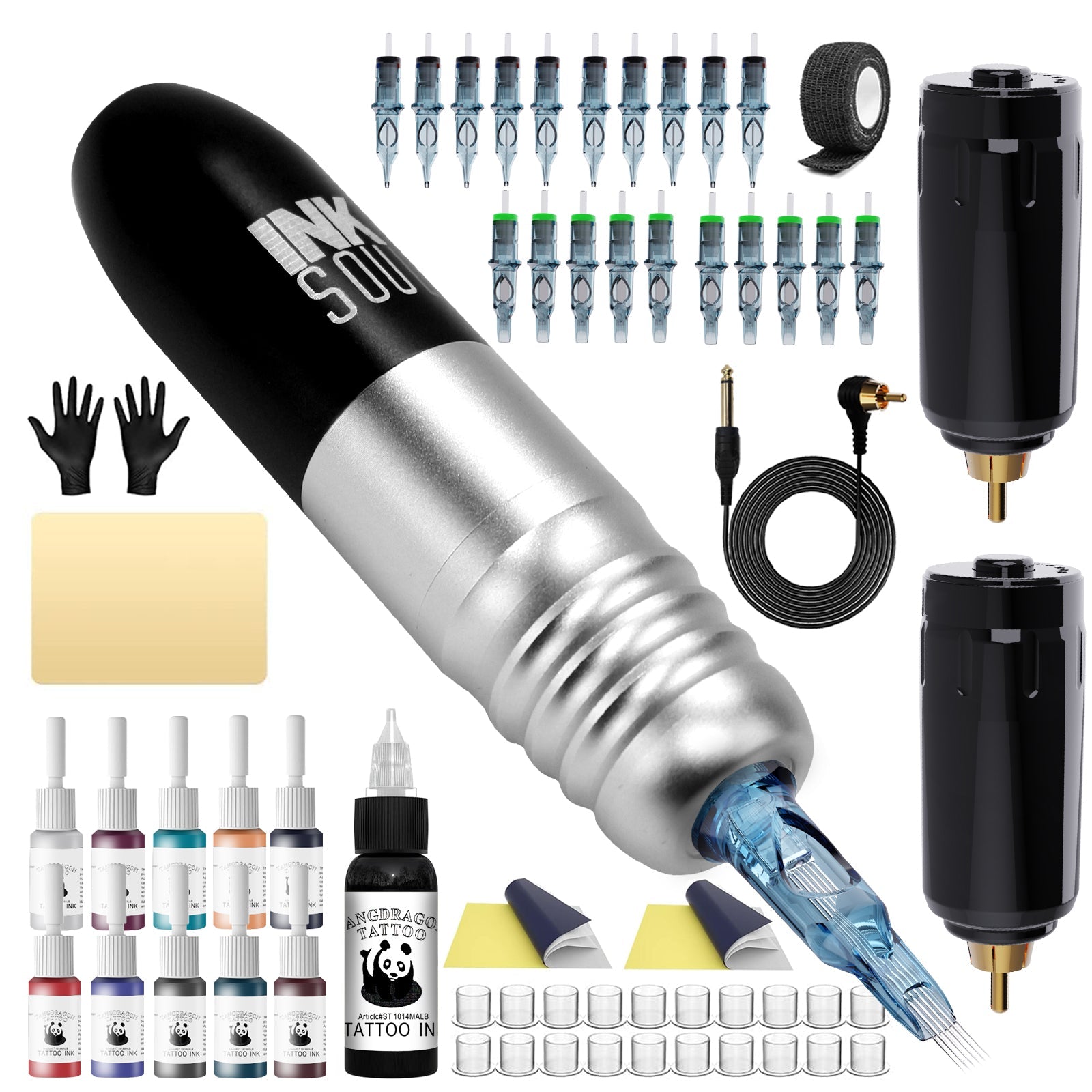 R君様限定 Ink craw R君様限定 ワイヤレスタトゥーグリップ2.0 Inksoul K1 | Wireless Tattoo Kit | Includes Two Batteries