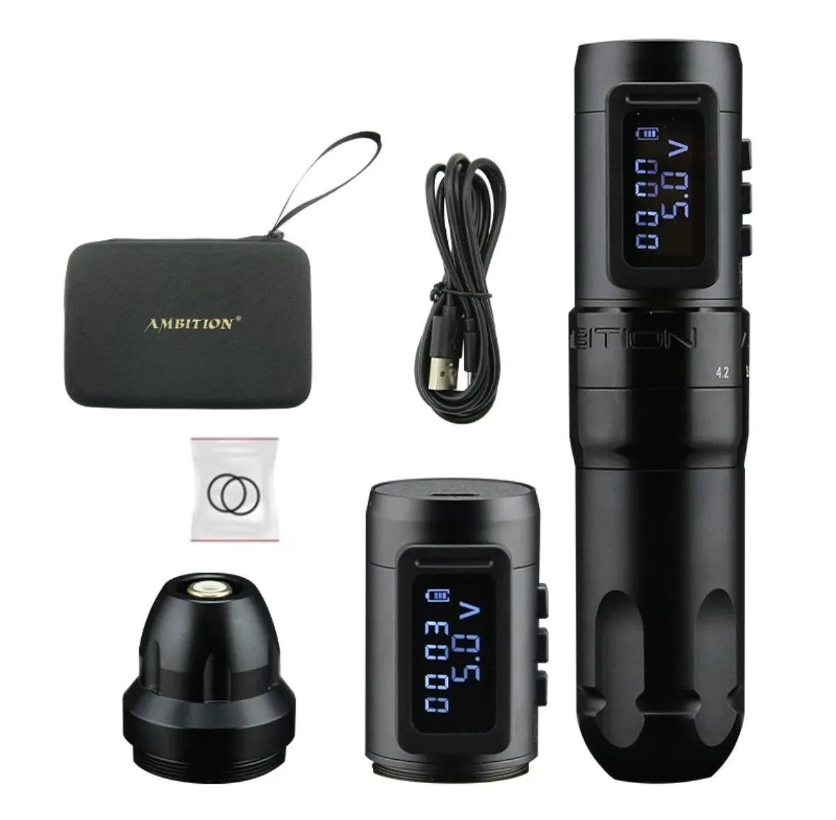 Ambizione Tattoo wireless Mars-U con corsa regolabile