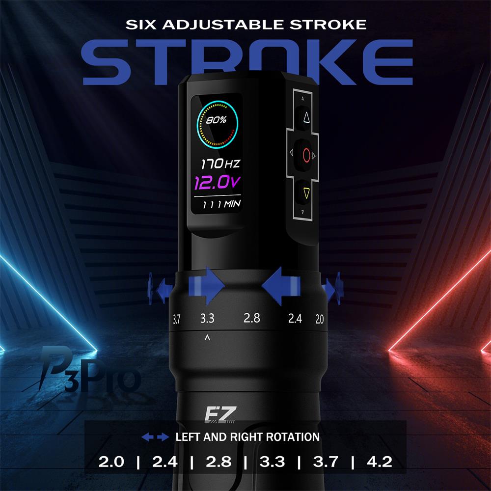 EZ P3 Pro Wireless Battery Tattoo Buttermaschine