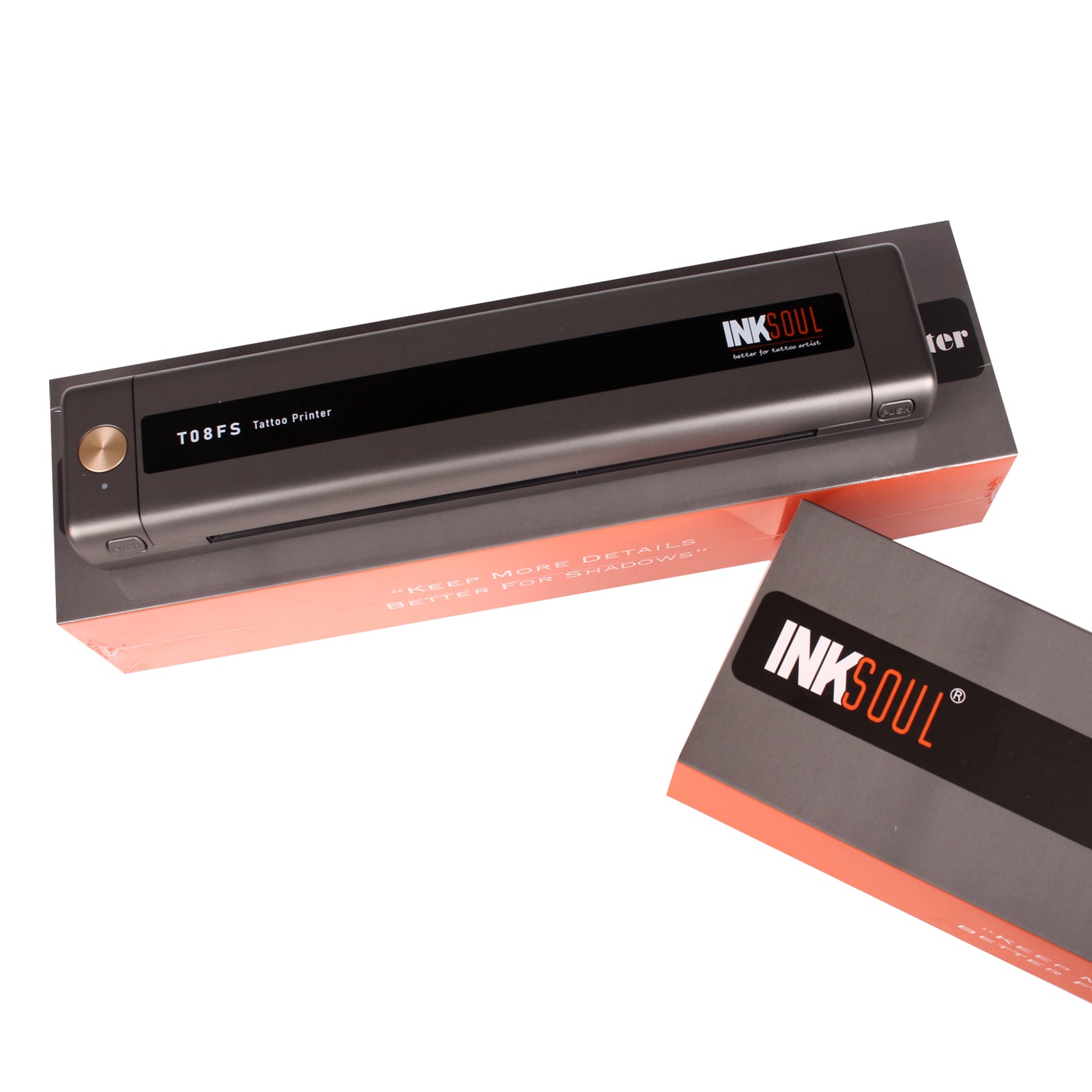 INKSOUL® T08FS Wireless Tattoo Transfer Stencil Printer-Can print shadows