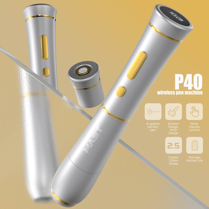 Dragonhawk Wireless Tattoo Pen Machine with 2.5MM Stroke Permanent makeup | Mast P40 - view 2
