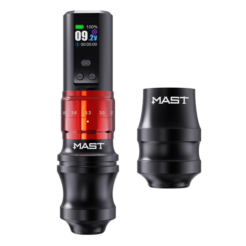 Dragonhawk Wireless Tattoo Pen Machine 2,4-4,2 mm Lunghezza due impugnature | Mast Fold 2 Pro