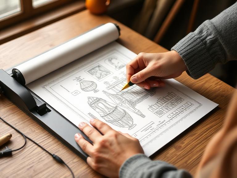 comparison of 5 different tattoo design methods: manual tracing and drawing using a template printer