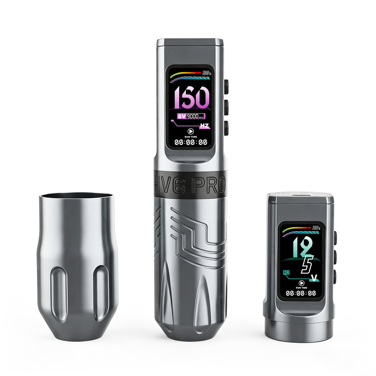 INKSOUL® Tattoo Machine Wiresles Pen 4.2MM Strokes Two Grips Two Batteries Two Modes 2 in 1 | HV6 PRO