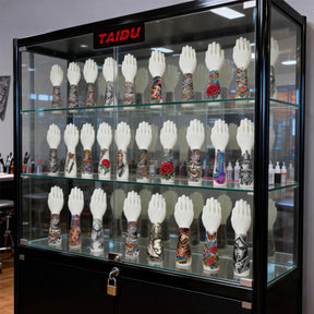 TAIDU High-Quality Tattoo Practice Silicone Forearm with Hand