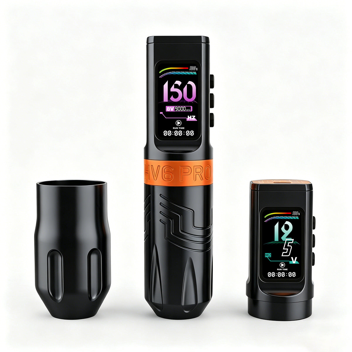 INKSOUL® Tattoo Machine Wiresles Pen 4.2MM Strokes Two Grips Two Batteries Two Modes 2 in 1 | HV6 PRO