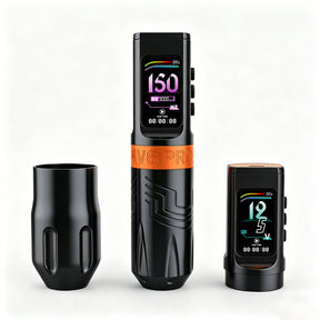 INKSOUL® Tattoo Machine Wiresles Pen 4.2MM Strokes Two Grips Two Batteries Two Modes 2 in 1 | HV6 PRO
