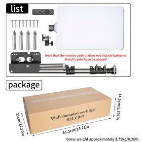 TAIDU PROMOTIONAL PL-48 LARGE PANEL TELESCOPING TATTOO WALL LIGHT