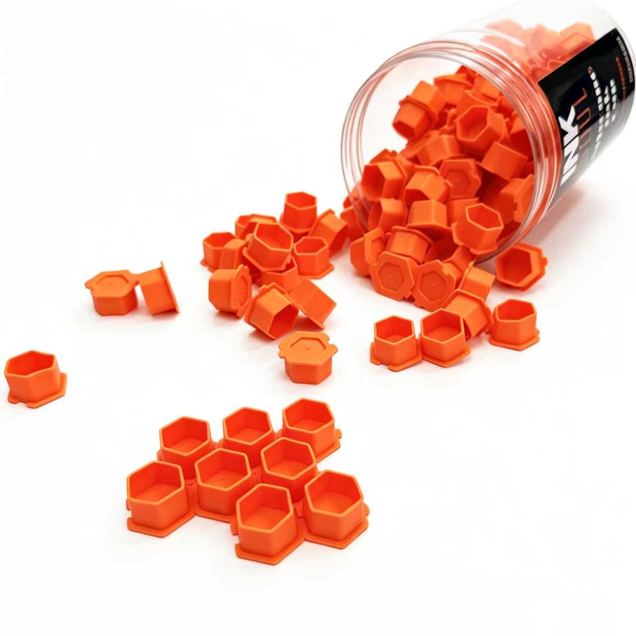 INKSOUL Disposable Silicone Tattoo Ink Caps  180Pcs/Set Hexagon Splicable