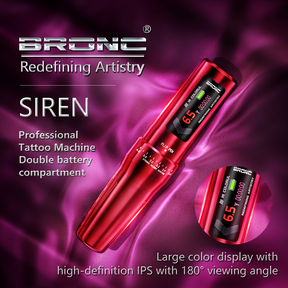 Bronc SIREN Adjustable Wireless Tattoo Pen