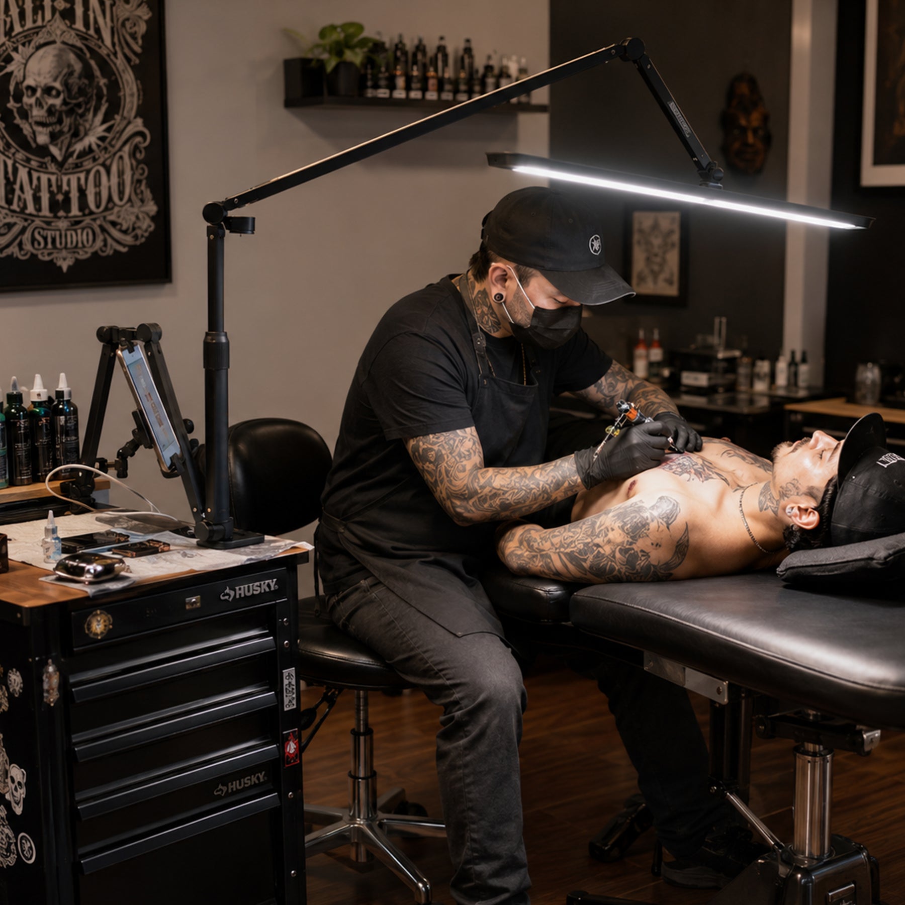 Feu de travail de voiture de tatouage multifonctionnel et pratique