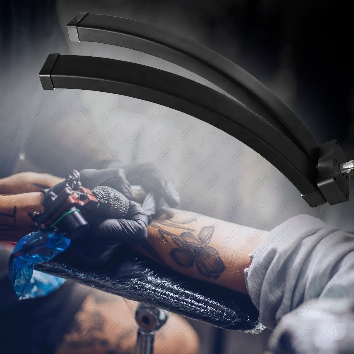 TAIDU X5 Professional Tattoo Workstation with Foldable Half-Moon Light