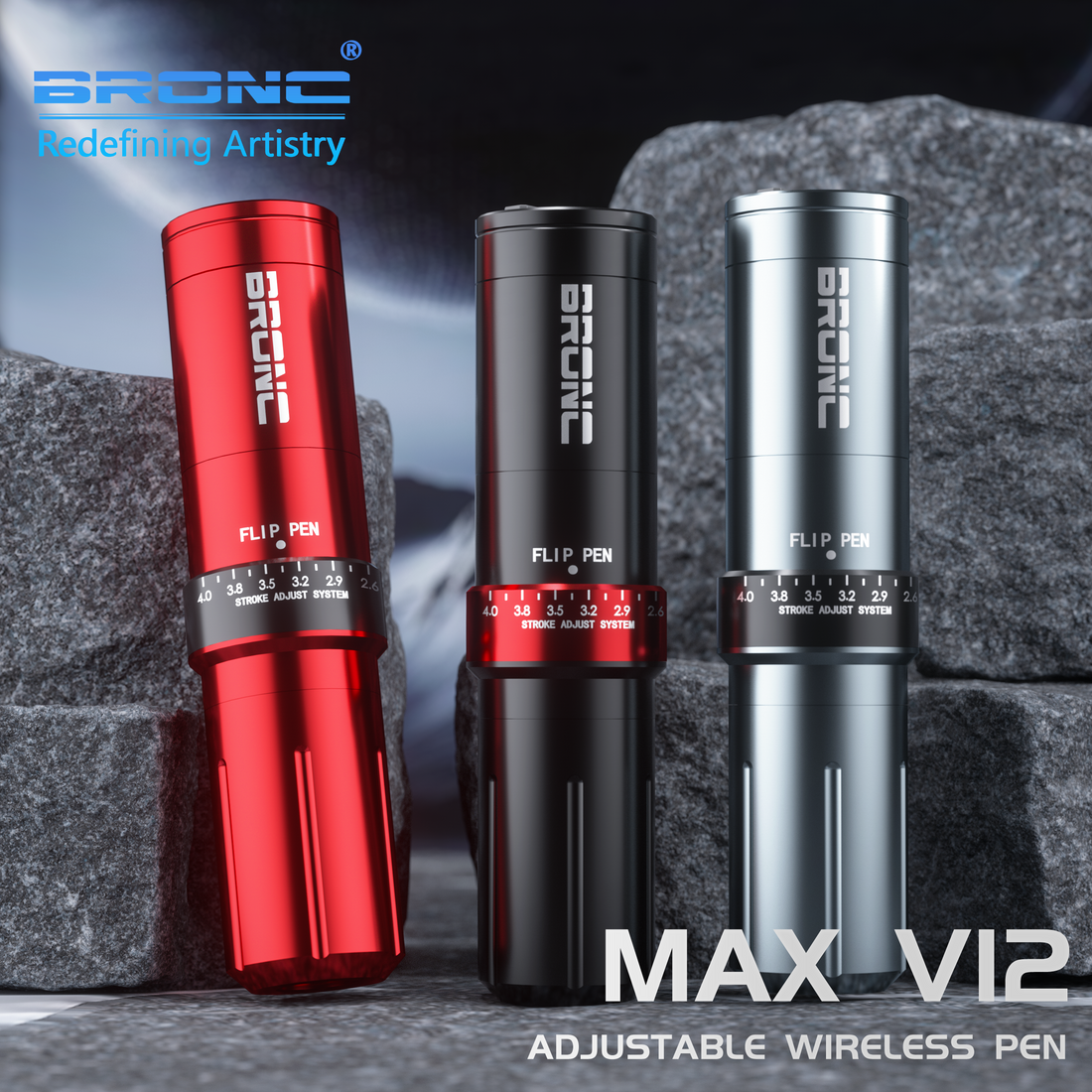 2024 BRONC Max V12 Adjustable Wireless Pen