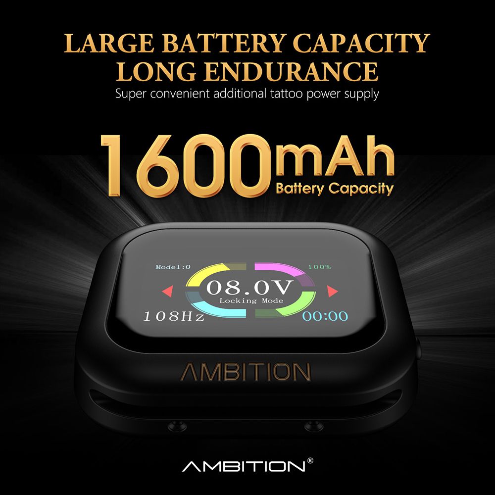 Ambition S1 Touch Screen Tattoo Battery Wristband Supply