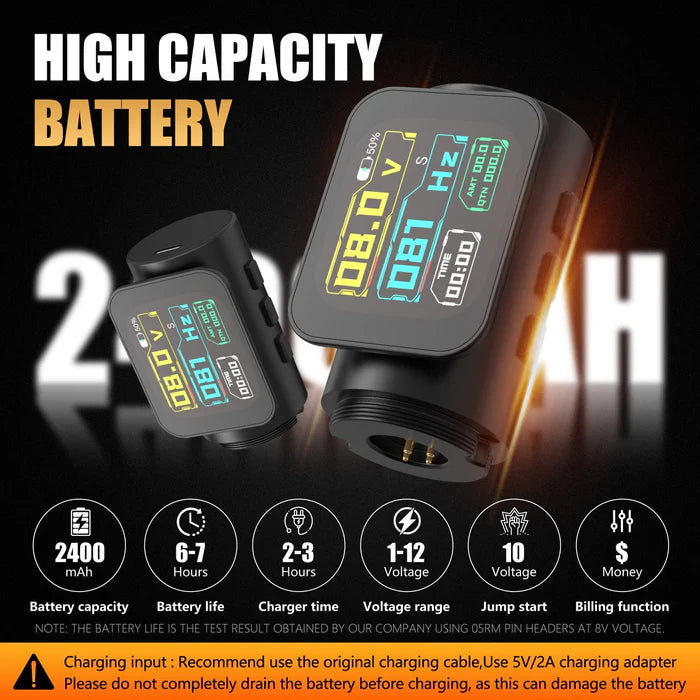 Ambition Seher Pro Wireless Tattoo Pen Machine with 6 Strokes Length 2.2mm-4.2mm