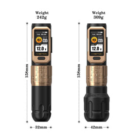 Ambition Soldier Pro 520 Wireless Tattoo Pen Machine with 6 Strokes Length 2.2mm-4.2mm