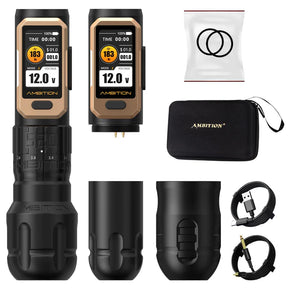 Ambition Soldier Pro 520 Wireless Tattoo Pen Machine with 6 Strokes Length 2.2mm-4.2mm