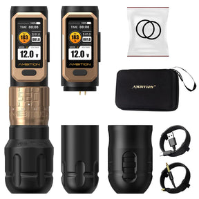 Ambition Soldier Pro 520 Wireless Tattoo Pen Machine with 6 Strokes Length 2.2mm-4.2mm