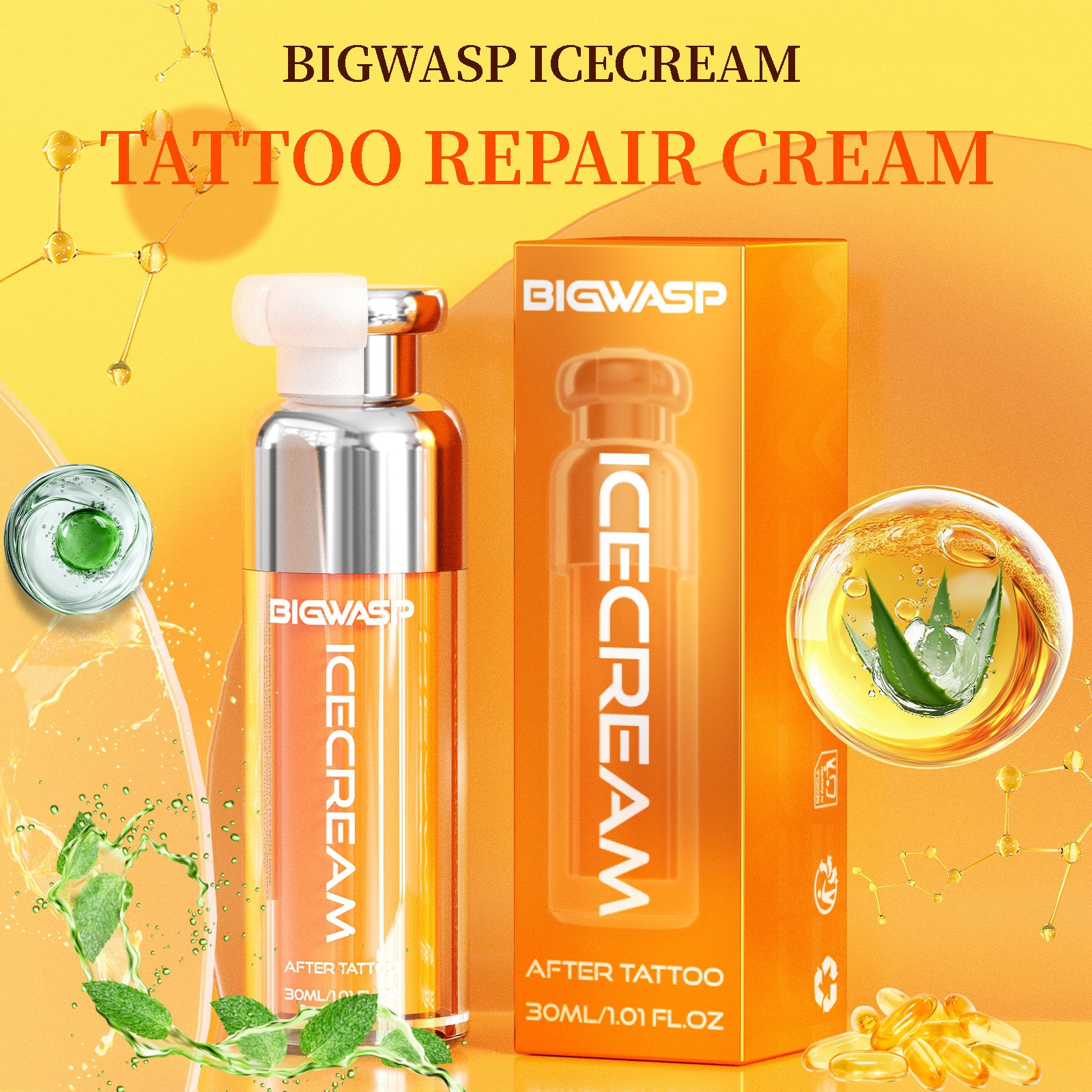 BIGWASP IceCream Tattoo Aftercares Repair Cream