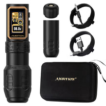 Ambition Epoch Max Wireless Tattoo Pen Machine with 9 Strokes Length 1.0mm-5.0mm - Black Single Battery