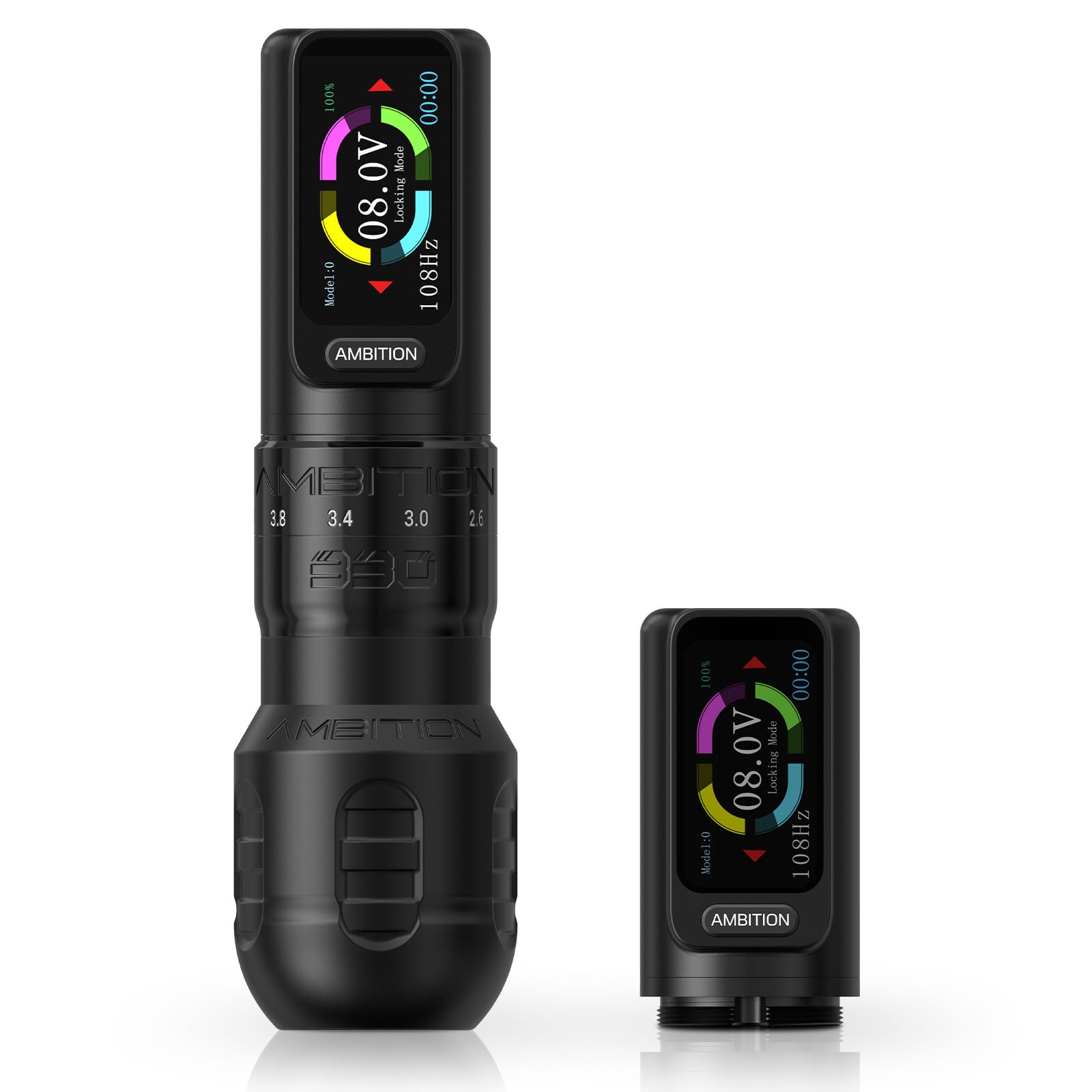 Ambition Seher Plus Wireless Tattoo Pen Machine with 6 Strokes Length 2.2mm-4.2mm