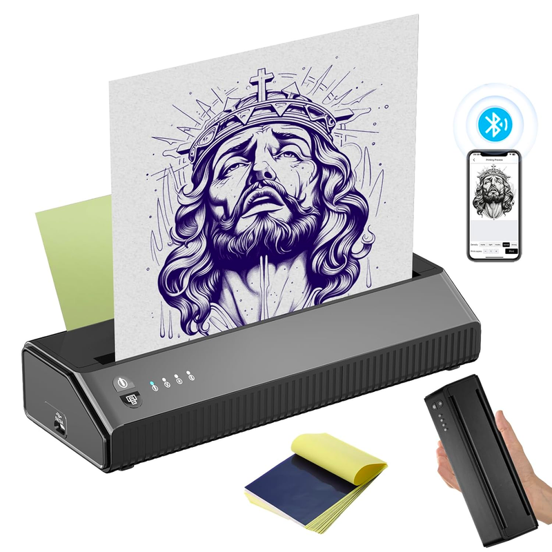 1. MHT‑P8008 Bluetooth Tattoo Stencil Printer