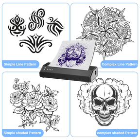 MHT-P8008 Bluetooth Tattoo Stencil Printer | High Precision | Wireless Connectivity