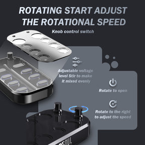 INKSOUL® TATTOO INK CUP MIXER 8 sites Aluminum alloy frame