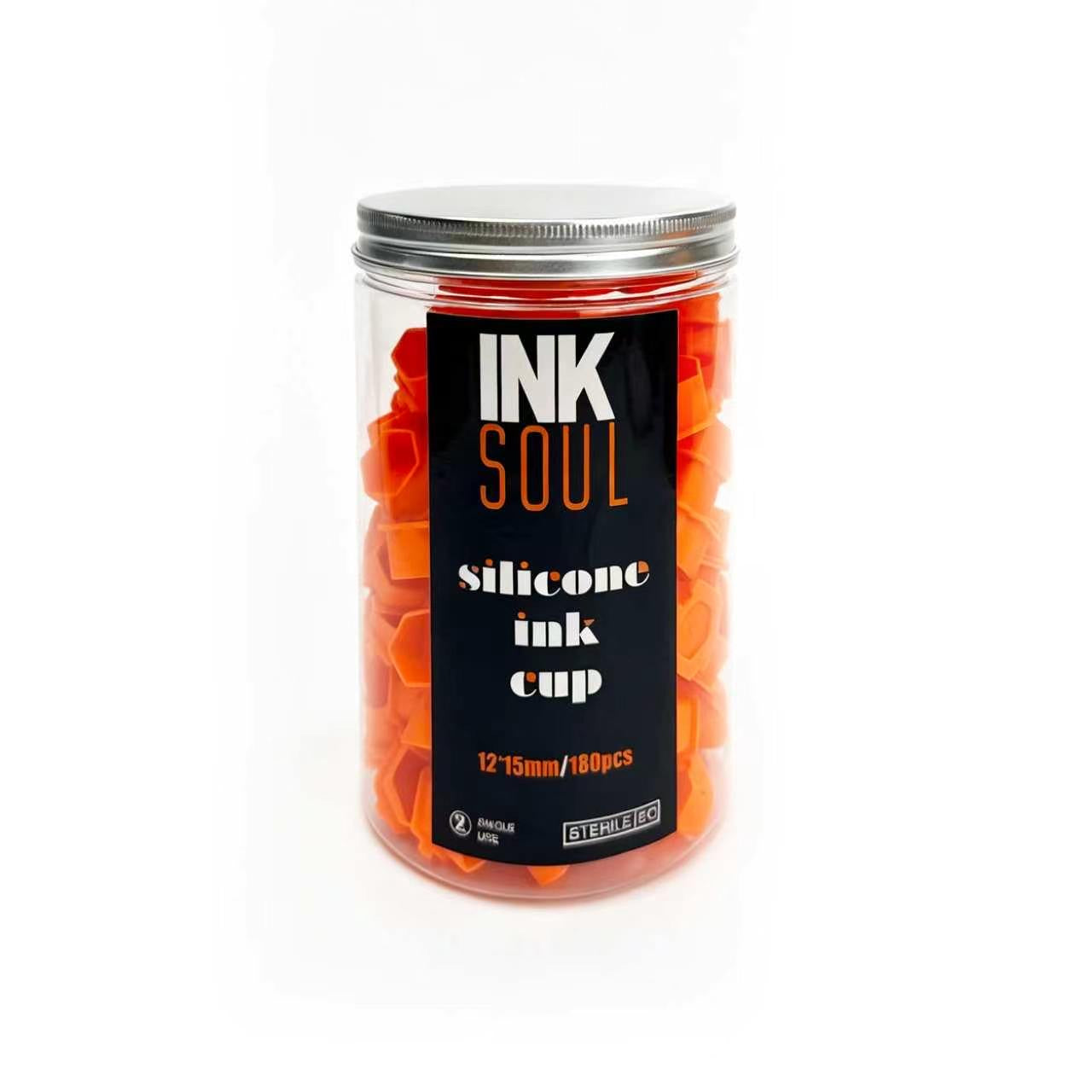 INKSOUL Disposable Silicone Tattoo Ink Caps  180Pcs/Set Hexagon Splicable