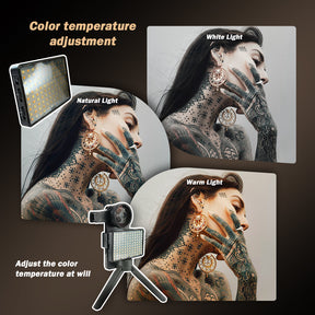 Professional Tattoo Photography Anti-3.0 Glare Kit 120 LED Beads（12W）Brighter and lighter