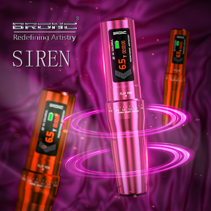 Bronc SIREN Adjustable Wireless Tattoo Pen