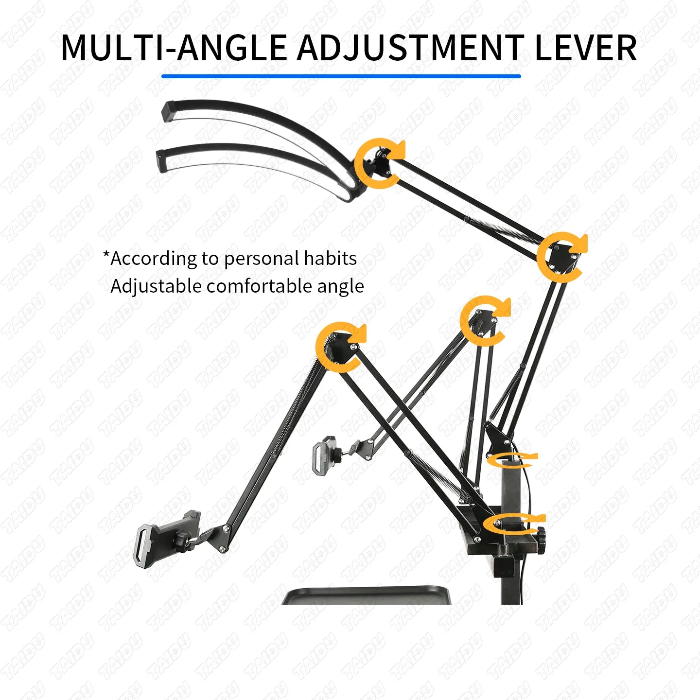 TAIDU X5 Professional Tattoo Workstation with Foldable Half-Moon Light