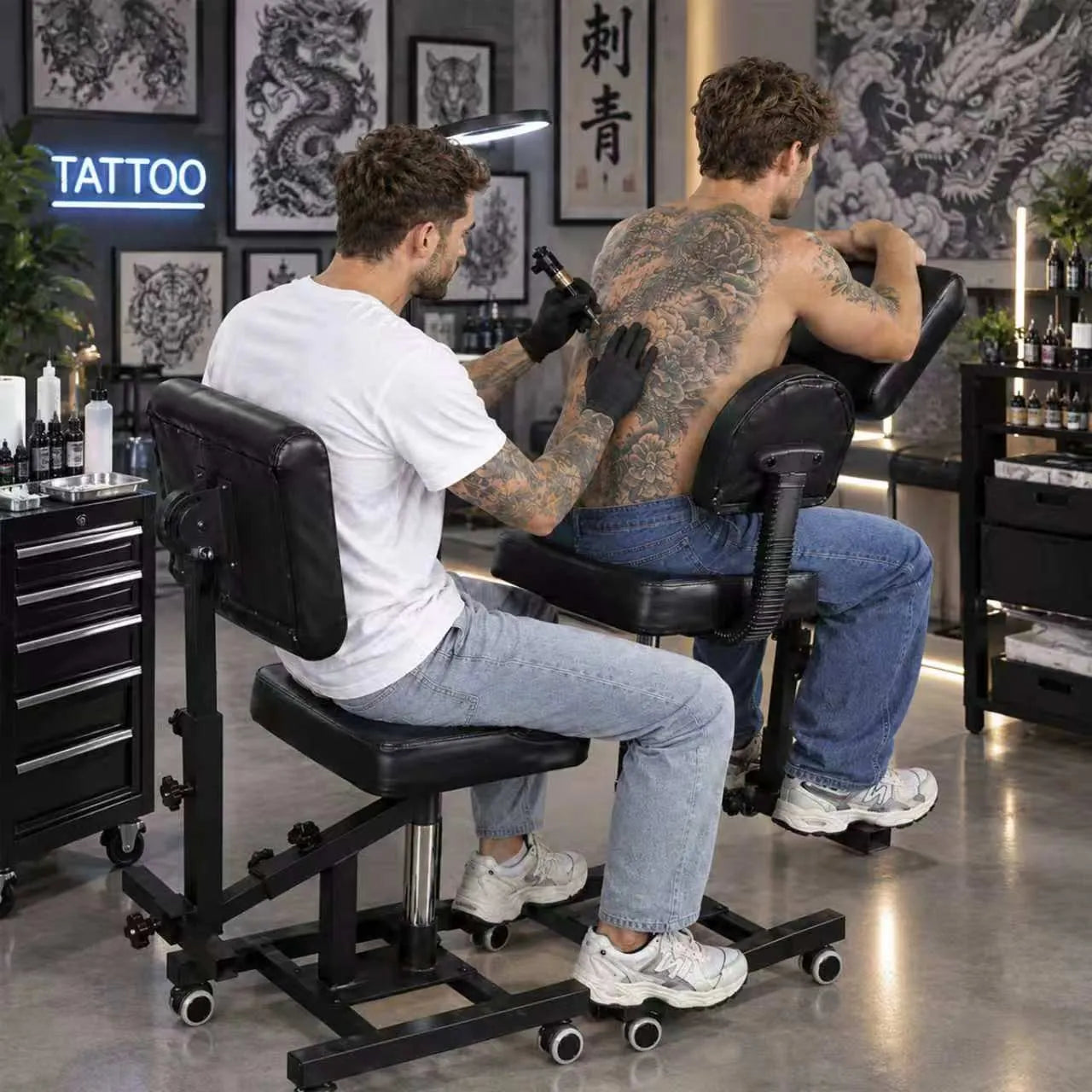 TAIDU 4th Gen Plus Multifunctional Tattoo Chair with Backrest