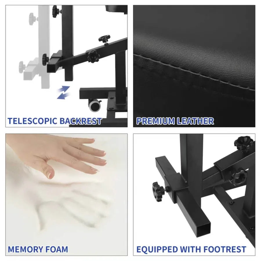 TAIDU 4th Gen Plus Multifunctional Tattoo Chair with Backrest
