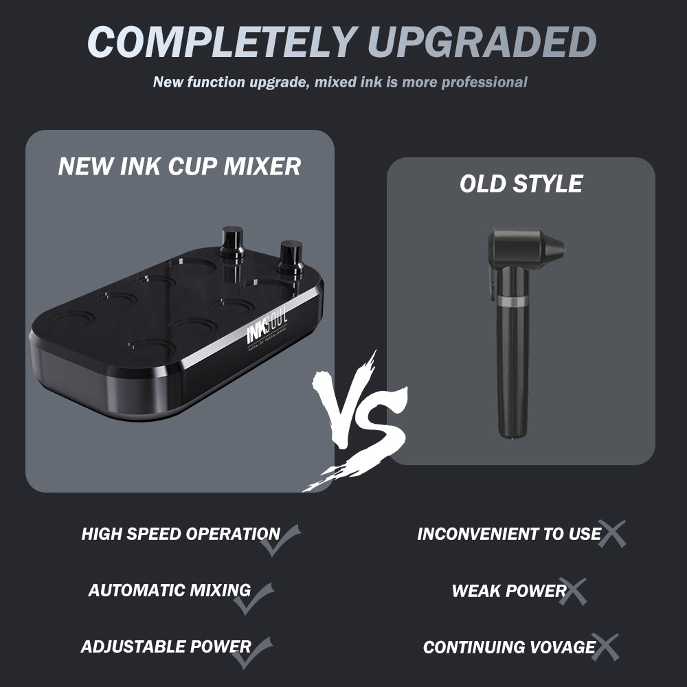 INKSOUL® TATTOO INK CUP MIXER 8 sites Aluminum alloy frame