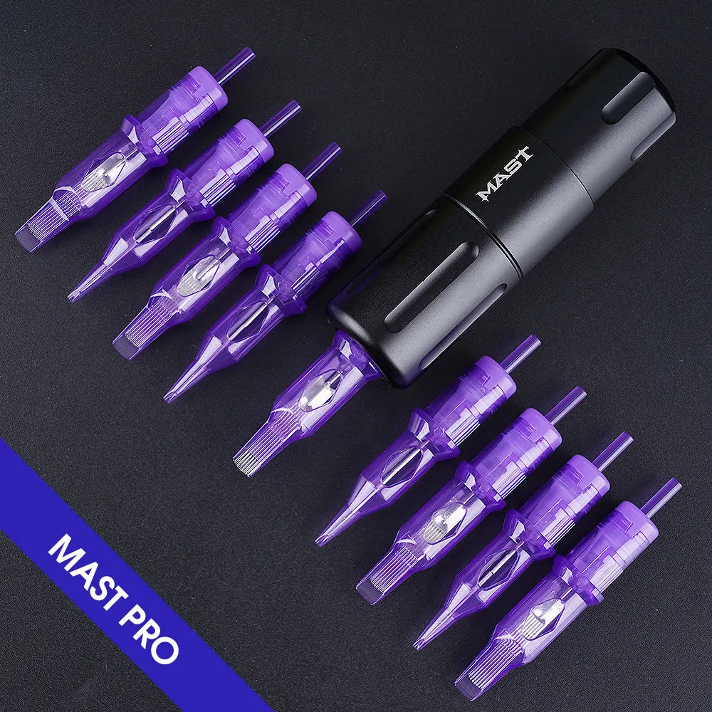 Mast Pro Tattoo Cartridges Needles 0.25MM/0.30MM/0.35MM Round Shader- Box of 20