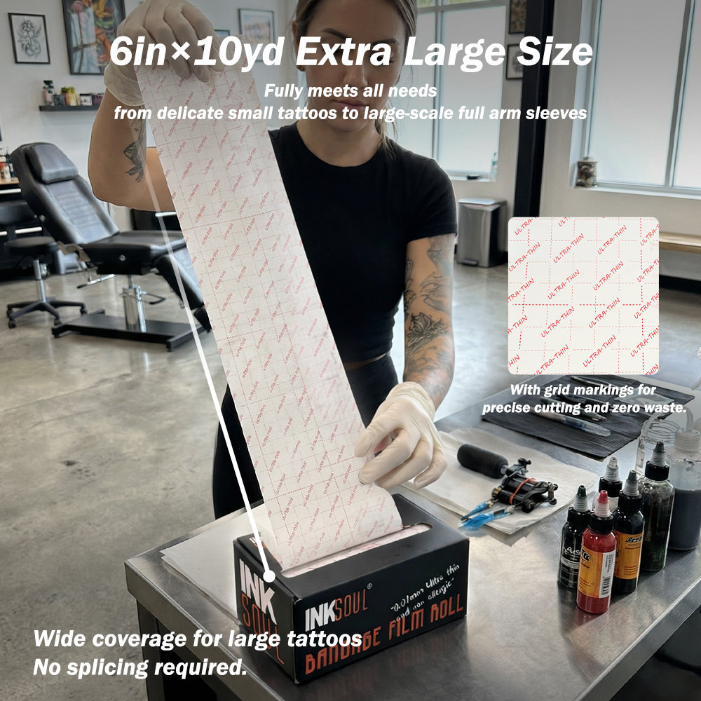 Inksoul Tattoo Bandage Film 0,01 mm UltraHin Roll 6in x 10yd