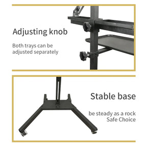 TAIDU PROMOTION MULTI-FUNCTIONAL DOUBLE HOLDER TATTOO BENCH WITH LIGHT