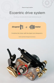 Tattoo -Maschine V7R Bullet Motor von höchster Qualität - Schweizer RCA -Motor und einstellbare Nadeltiefe